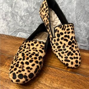 Birdies Leopard-Print Slip-On Loafers - Tan & Black